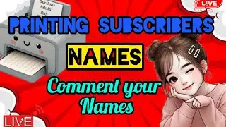 Artland Express  live! PRINTING SUBSCRIBERS NAME ON PRINTER #shortsfeed #name #art #live #trending