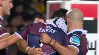 TOP 14 - Essai de Romain BUROS (UBB) - Union Bordeaux-B&egrave;gles - RC Toulon
