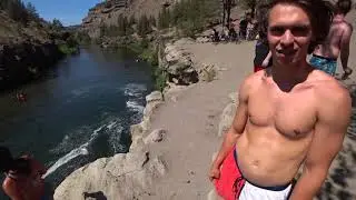 ⚪ LIVESTREAM DAY 8 Part 6a | Cliff Jumping in Oregon (Livestream Failure)