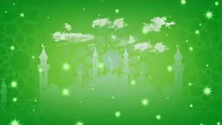 Islamic Mosque Ramadan Kareem Green Background Videos free Canva (Years 2025-2010) Ratio 16:9 HD