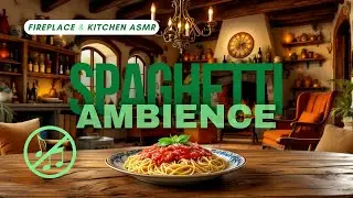 Cozy Spaghetti ASMR 🍝✨ Fireplace & Peaceful Kitchen Sounds [NO MUSIC]