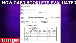 HOW CAED BOOKLETS EVALUATED/CORRECTED IN VTU UNIVERSITY