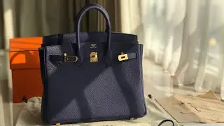 BIRKIN 25 TOGO BLEU ENCRE GHW - MW FASHION TALKY