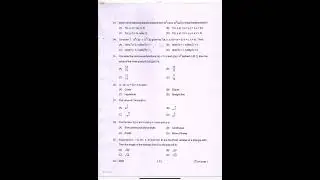 CPET 2020 MATHEMATICS QUESTION PAPER