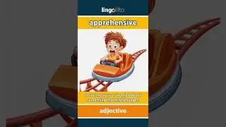🇬🇧 Apprehensive Meaning : Flash Card : Learn English Vocabulary
