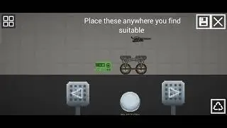 Simple controllable gun with new UI controller. Melon sandbox new update.