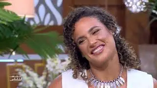 بمضرب التنس.. العالمية ميار شريف مع منى الشاذلي توجه رساله للجمهور