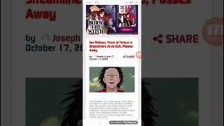 Jan Rabson, Voice of Tetsuo in Streamline&rsquo;s Akira Dub, Passes Away
