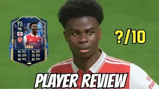 BUKAYO SAKA (93) TEAM OF THE SEASON ! PLAYER REVIEW | FIFA 23 ULTIMATE TEAM