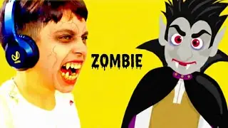 Steve and Maggie Halloween Haunted House | Spooky Party with Zombies & Skeletons Reaction!