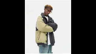 MAGNO IMPRISMED BTW VELCRO DOWN JACKET IN CONTRAST COLOR