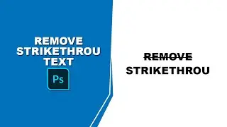 how to remove strikethrough in photoshop