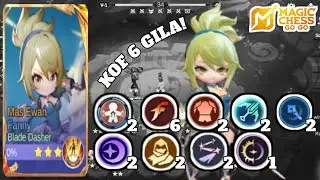 FANNY KOF 6 GILA! 🔥 MUSUH AUTO RONTOK | Magic Chess Go Go META