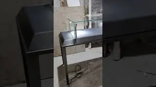 Antique bronze Stainless steel made Jewelry display counter by Glass showcases #displaycounter