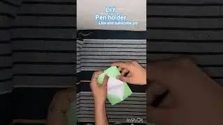 DIY pen holder # pen holder # craft # paper craft # table organization craft # easy craft