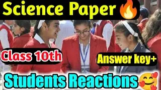 Science paper students reaction🔥|Cbse class 10th science Paper analysis Today 🥰#cbse