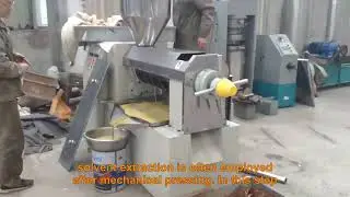 Rice bran oil pressing equipment process flow and principle