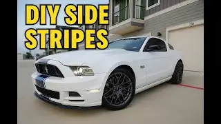 Ford mustang DIY side stripes install