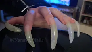 ASMR Tapping & Scratching with my LONG NATURAL NAILS 🐈‍⬛🐾
