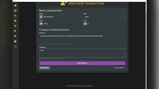 MythForge Tutorial  - Creating Characters