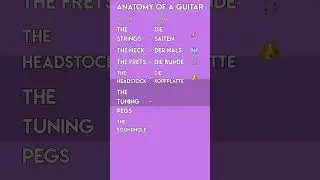 Parts of a Guitar in German! 🎸 Essential Music Vocabulary