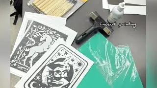 Linocut Printing | Graphic Reproduction ✨