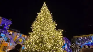 VLOGMAS #1 Accensione del albero di natale e luci 2025 Lugano Piazza Riforma