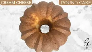 How to Bake Cream Cheese Pound Cake with no Baking Powder or Baking Soda || Pound Cake