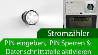 Digitalen Stromz&auml;hler einrichten (Pin-Eingabe / Pin-Sperre / mehr Funktionen / IR-Datensensor)