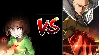 Chara VS Saitama minecraft mods fight