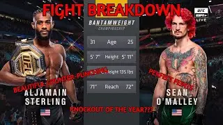 SUGA SEAN O'MALLEY VS ALJAMAIN STERLING FIGHT BREAKDOWN | Beautiful Counter Punching and Footwork