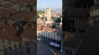 Piazza Vecchia Bergamo Alta dal campanone 🇮🇹