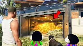 Franklin Found A Secret Bunker Inside His house || Gta 5 