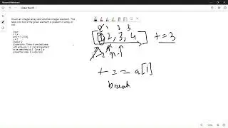 GFG Question Search an Element in an array #dsasheet #dsa #coding