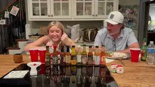 Hot ones challenge. We don’t own the rights to the music and graphics or whatever. Just having fun. 