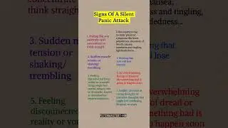 Signs Of A Silent Panic Attack #selfimprovement #motivation #success #growth #quotes #discipline
