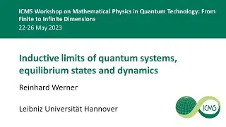 Inductive limits of quantum systems, equilibrium states and dynamics, Reinhard Werner - 26/05/23