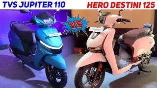 Hero Destini 125 VS TVS Jupiter 110 New Model | Destini VS Jupiter | New hero Destini VS Jupiter 110