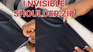 How to Sew Invisible Zipper on a Kaftan/Senator Shoulder | Beginner Tailoring (African Men&rsquo;s Wear)