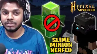 NEW Slime Minion AFK setup | Witherborn NERF! | No Slime minion AFK in Minecraft Hypixel Skyblock
