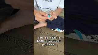 Minecraft LEGO pickaxe tutorial! 🤙✨️🫰⛏️🍗🌋 #minecraft #viral #Lego #diy #shorts #pickaxe #fun