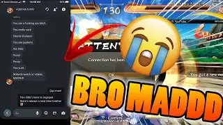 RAGEQUIT AND TRASH TALK!?! | Dragon Ball Fighterz Online Ranked Matches Gameplay