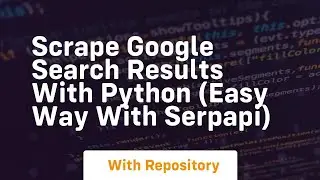 Scrape google search results with python easy way with serpapi