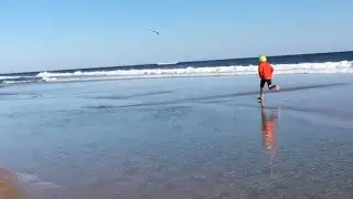 Winter beach day