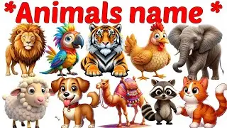 Animals Name 🐯🐕| Animals Name in Bengali to English With Pictures | Animals Name for Kids | Animals