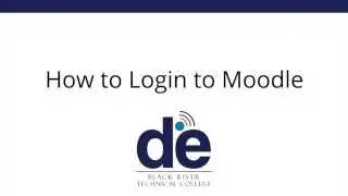 How to log in to Moodle -- Black River Technical College