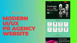 React Website Tutorial- Build A Complete PR Agency Website With React JS From Scratch