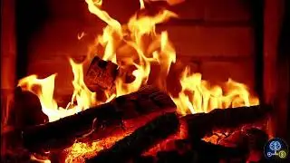 Cabana na Neve com Lareira | Som de Fogo Calmo para Sono Profundo