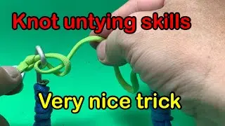 Great knot untying trick, a very cool skill #mruy