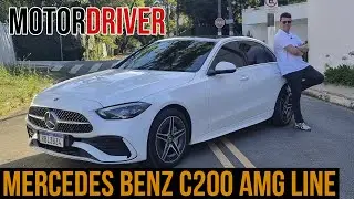 Mercedes C200 AMG Line - Luxo e esportividade andando juntos e com economia de combustível